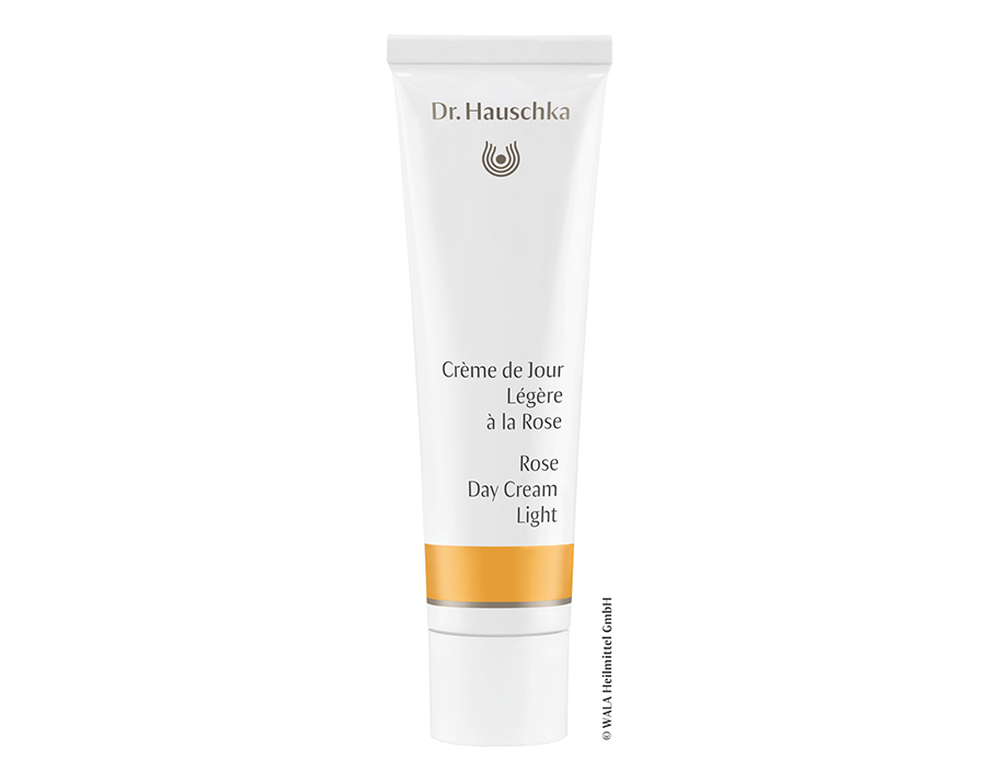 Crème de jour légère à la rose peaux sèches Bio Dr. Hauschka - The New Pretty