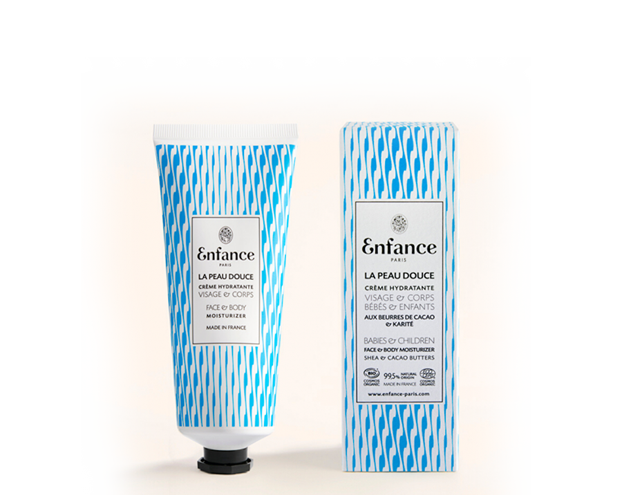 Crème hydratante corps & visage La peau douce Bio, Vegan, Made in France Enfance Paris - The New Pretty