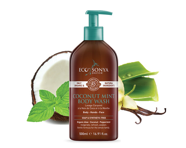 Gel douche menthe et coco Bio, Vegan Eco by Sonya Driver - The New Pretty