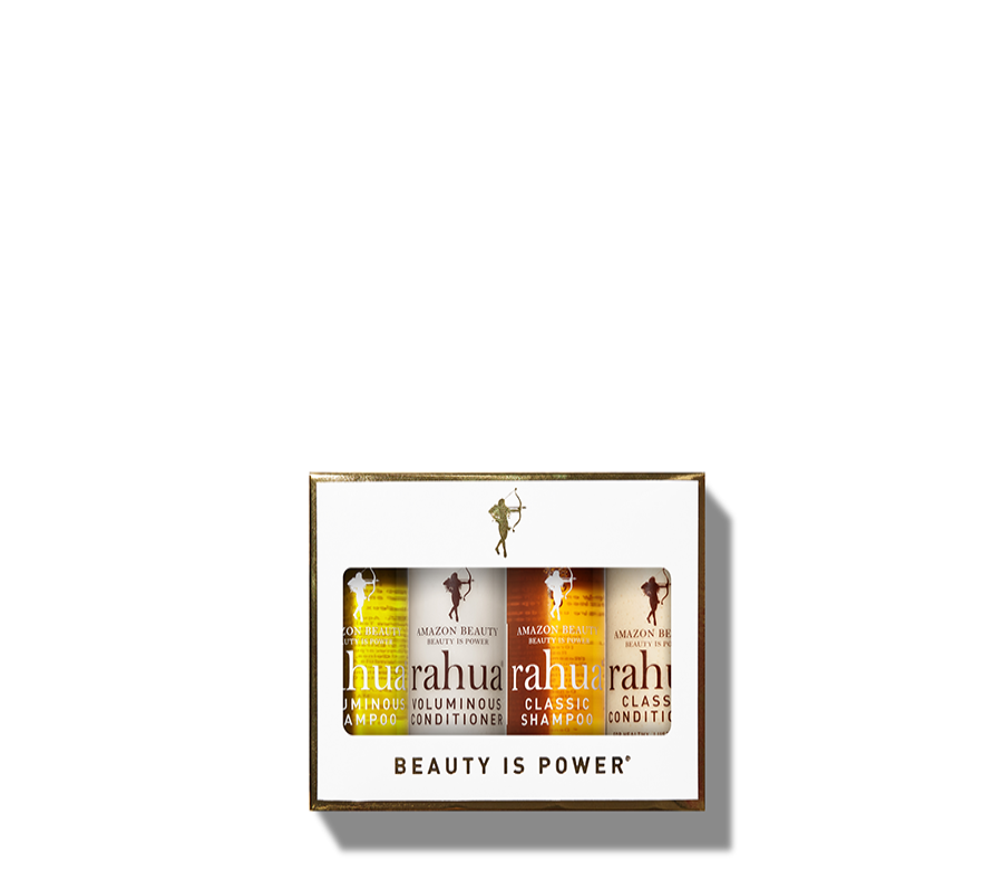 Coffret shampoing et après shampoing Jet Setter Kit Bio, Vegan Rahua - The New Pretty